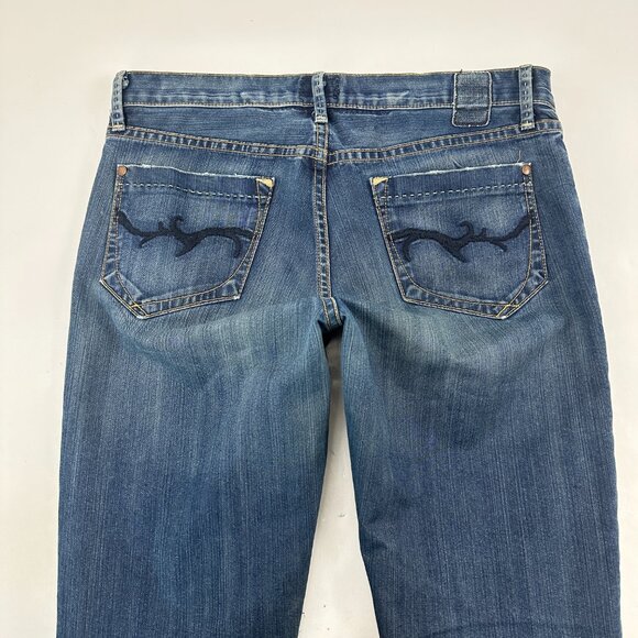 Gold & Sign Misfit Straight Women's size 27 Dark Wash Blue Denim Jeans - Picture 4 of 4